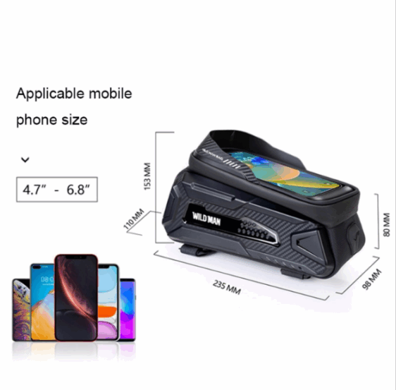 B2#Wildman Waterproof Phone Bag for Ebike - Image 3
