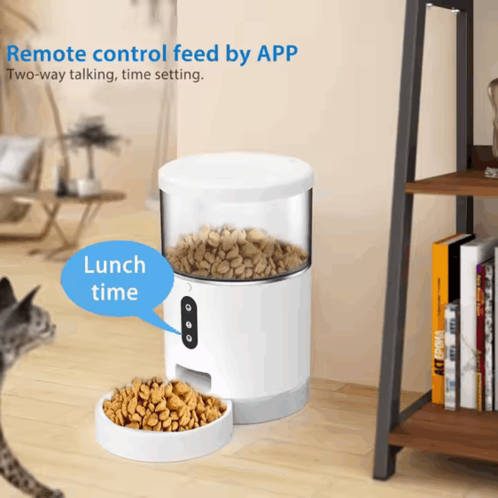 P2#Wifi 4L Smart Cat and Dog Dispensing Feeder - Image 3