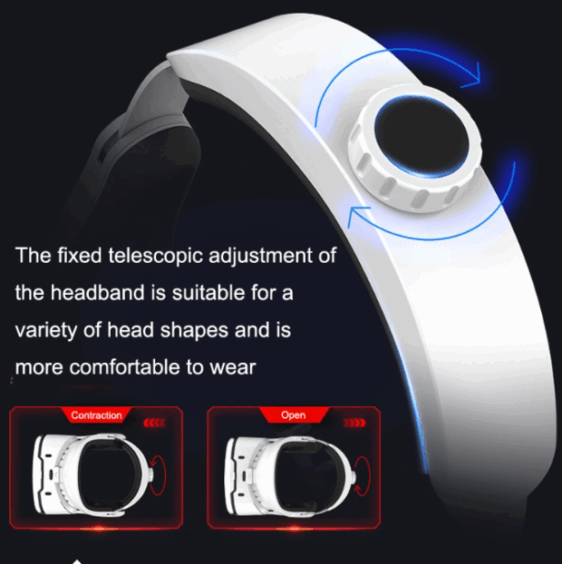 V2#Mobile 3D Virtual Reality VR Game Helmet Glasses with Headphones - Image 2