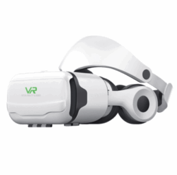 V2#Mobile 3D Virtual Reality VR Game Helmet Glasses with Headphones