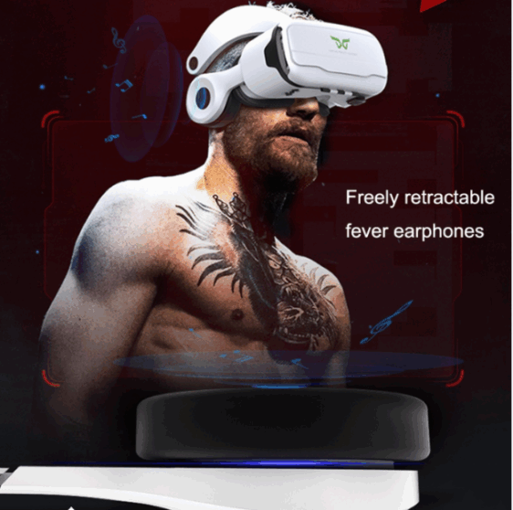 V2#Mobile 3D Virtual Reality VR Game Helmet Glasses with Headphones - Image 4